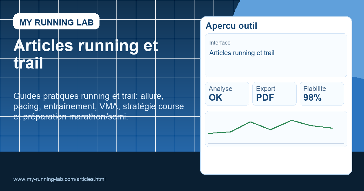 Research Article Running Articles running et trail | My Running Lab